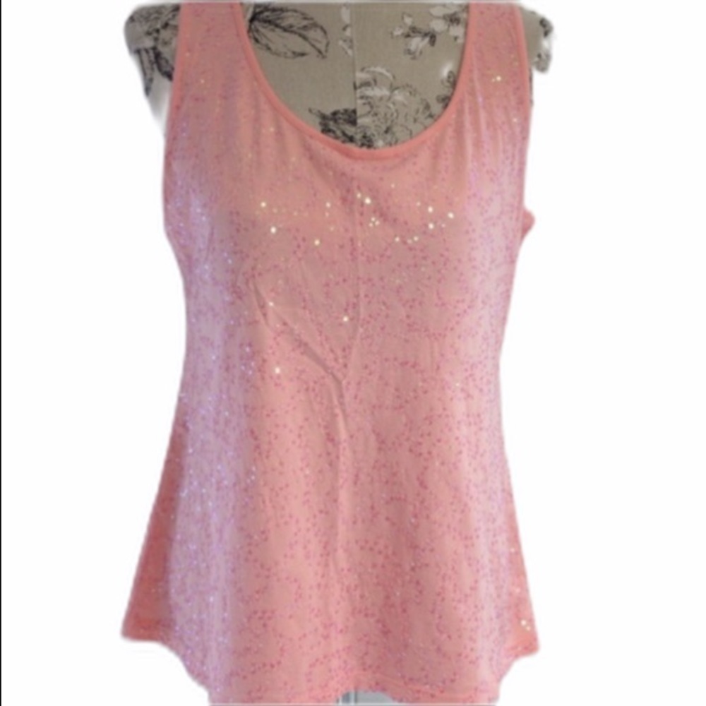 𝅺charter Club Pink Sequin Top MP
